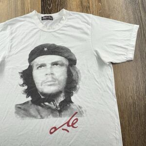 Vintage Che Guevara Shirt Mens XL White Communist Punch Out Punk Rock 90s Cuba